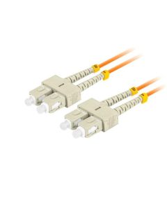 LANBERG optický patch cord MM SC/UPC-SC/UPC duplex 5m  LSZH OM2 50/125 průměr 3mm, barva oranžová  