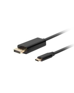 Lanberg USB-C(M)->DisplayPort(M) kabel 1,8m 4K 60Hz černá  