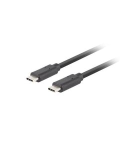 Lanberg USB-C M/M 3.1 GEN 2 kabel 1m 10GB/S PD100W černá  