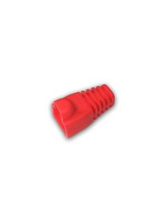 DATACOM Návlek pro plug RJ45 s bublinou červený (10ks)