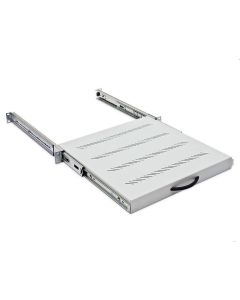 19" výsuv.police 550mm plnovýsuv,nosn.45kg černá