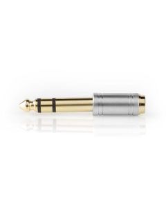Nedis CAGC23930ME-  Stereo Audio Adaptér| Muž 6,35 mm | 3,5 mm Zásuvka | Pozlacené | Přímý | Kov | Stříbrná | 1 ks
