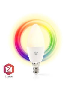 Nedis ZBLC10E14 - SmartLife Plnobarevná Žárovka| E14 | 4,9 W | 470 lm | RGB / Teplé až chladné bílé, F