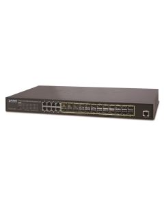 Planet GS-5220-16S8CR L3 switch, 8x1Gb, 24x1Gb SFP, QoS, 2x power-in