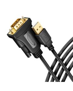 AXAGON ADS-1PQN, USB-A 2.0 - sériový RS-232 DB9-M FTDI adaptér / kabel 1.5m