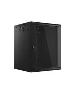 LANBERG Nástěnná jednodílná skříň 19", 15U/600x600 (v rozloženém stavu) černá (RAL9004)