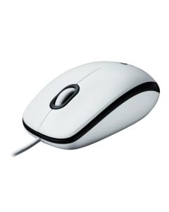 Logitech myš M100, optická, USB, 2 tlačítka, bílá, 1000dpi