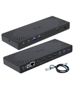 I-tec USB 3.0 / USB-C / Thunderbolt Dual Display Docking Station + PD 100W