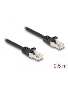 Delock Kabel ze zástrčkového konektoru RJ50 na zástrčkový konektor RJ50, S/FTP, 0,5 m, černý