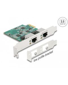 Delock PCI Express x1 karta na 2 x RJ45 2,5 Gigabit LAN