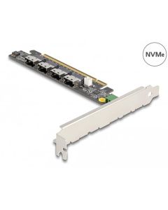 Delock Karta PCI Express x16 na 4 x interní SFF-8654 4i NVMe - rozvětvení