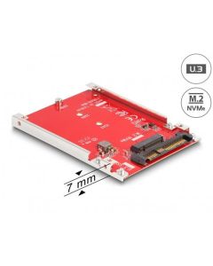 Delock 2.5” Převodník U.3 SFF-8639 - M.2 NVMe Key M - 7 mm