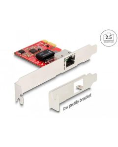 Delock PCI Express x1 Karte zu 1 x RJ45 2,5 Gigabit LAN i225 NBASE-T - Low Profile