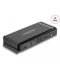 Delock DisplayPort 1.4 KVM Switch 8K 60 Hz s USB 5 Gbps a Audio