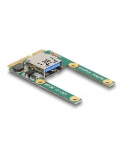 Delock Mini PCIe I/O 1 x USB 2.0 Typ-A samice full size / half size