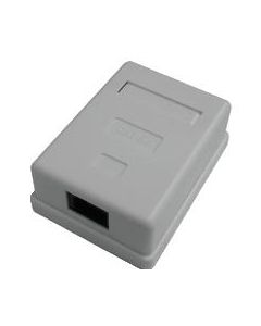 DATACOM Datová zásuvka UTP CAT5E 1xRJ45 na omítku bílá