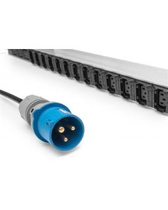 DIGITUS IT BASIC PDU, Vertikální, 16A, 24 x C13, 3 x C19 1fázový, 3m kabel, IEC309 16A vidlice