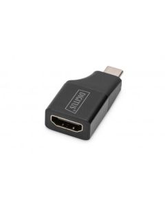DIGITUS Adaptér USB-Type-C, USB-C na HDMI typu A, 4K@ 30HZ 4K@ 30Hz, hliník - pouzdro, černá