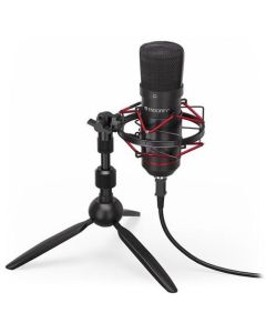 Endorfy mikrofon Solum T/streamovací/stojánek/pop-up filtr/3,5mm jack/USB-C/USB-A