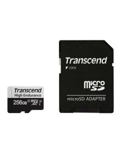 Transcend 256GB microSDXC 350V UHS-I U1 (Class 10) High Endurance paměťová karta, 95MB/s R, 40MB/s W