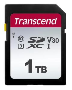 Transcend 1TB SDXC 300S (Class 10) UHS-I U3 V30 paměťová karta, 100 MB/s R, 85 MB/s W