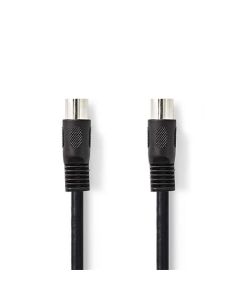 Nedis CAGL20000BK30 - Audiokabel DIN | DIN 5-pin Zástrčka - DIN 5-pin Zástrčka | 3 m | Černá