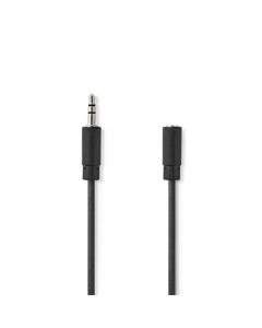 Nedis CAGL22050BK50- Stereo Audio Kabel | 3,5mm Zástrčka - 3,5mm Zásuvka | 5 m | Černá