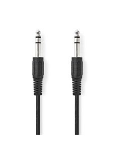Nedis CAGL23000BK20 - Stereo Audio Kabel | 6,35mm Zástrčka – 6,35mm Zástrčka | 2 m | Černá