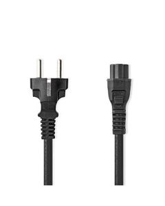 Nedis CEGL10130BK20 - Napájecí Kabel  | Typ F Zástrčka | IEC-320-C5 | Přímý | Přímý | 2 m | Černá