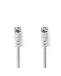 Nedis CSGL41000WT10 - Satelitní a Anténní Kabel | F zástrčka - F zástrčka | 1 m | Bílá 