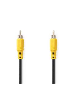Nedis CVGL24100BK20 - Kompozitní Video kabel | RCA Zástrčka - RCA Zástrčka | 2 m | Černá 