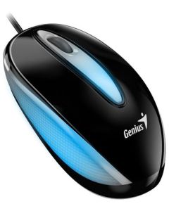 Genius DX-Mini / Myš, drátová, optická, 1000DPI, 3 tlačítka, USB, RGB LED, černá