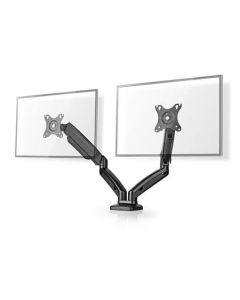 Nedis MMDOSGS110BK - Full Motion Stojan Monitoru | Plynová Pružina |  2 Obrazovky | 15 - 32 " | 75x75 / 100x100