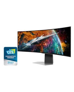 Samsung OLED LCD Odyssey G9 49" zakřivený/5120x1440/0,03ms/1M:1/250 nits/DP/HDMI/mHDMI/3x USB/Repro/Pivot/VESA/stříbrná