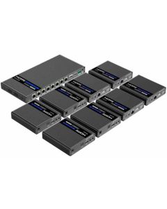 PremiumCord HDMI 1-8 splitter+extender po CAT6/6a/7, UHD 4K@60Hz až na 70m