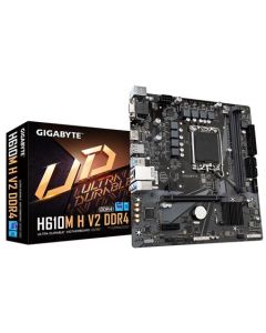 GIGABYTE MB Sc LGA1700 H610M H V2 DDR4, Intel H610, 2xDDR4, 1xVGA, 1xHDMI,  D-Sub