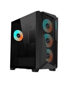 GIGABYTE skrín case GB-C301G, RGB Lighting, bez zdroje, transparentní bok, Mid tower 