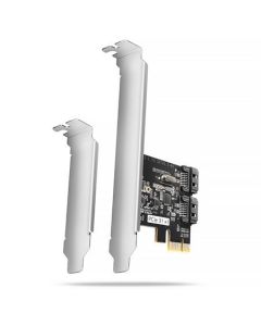 AXAGON PCES-SJ2 Dvoukanálový SATA III PCI-Express řadič se dvěma interními SATA porty. Standard & Low profile