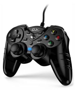 Genius GX Gaming GX-17UV, Gamepad, drátový, vibrační, pro PC a PS3, USB, černý