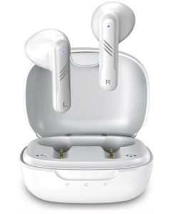 Genius HS-M905BT, Headset, bezdrátový, do uší, mikrofon, Bluetooth 5.3, USB-C, bílá