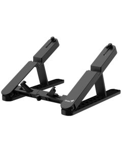 Genius G-Stand M200, Podstavec, pro notebook/tablet/telefon 10–17", nastavitelný, skládací, nosnost 10kg, černý