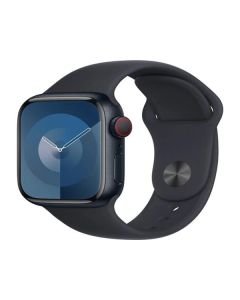 Apple Watch Series 9 Cellular 45mm Temně inkoustový hliník s inkoustovým sportovním řemínkem S/M