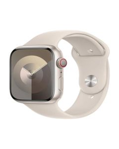 Apple Watch Series 9 Cellular 45mm Hvězdně bílý hliník s hvězdně bílým sportovním řemínkem M/L