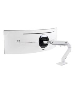 ERGOTRON HX Desk Monitor Arm with HD Pivot (white), stolní rameno, zakřivené monitory  max 49" monitor, bílé