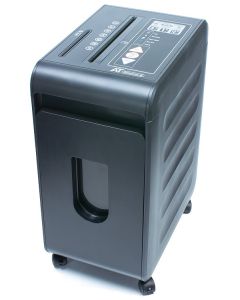AT skartovač Slim S P-5/ řez 2x15 mm/ pracovní šíře 230 mm/ kapacita 8 listů/ objem koše 22 l/ stupeň utajení P5/ černý