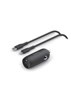 Belkin BOOSTCHARGE™ 30W USB-C Power Delivery PPS nabíječka do auta + 1m USB-C na lightning kabel, černá