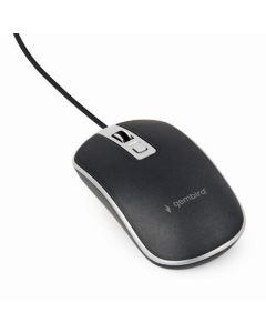Gembird Myš MUS-4B-06, USB, černo-stříbrná