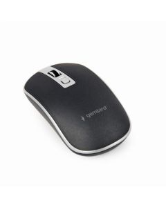 Gembird Myš MUSW-4B-06, bezdrátová, USB nano receiver, černo-stříbrná