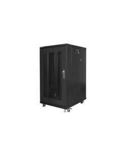 LANBERG Volně stojící skříň 19" 22U/600x800 černá (RAL9004)   (v rozloženém stavu)