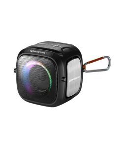 C-TECH reproduktor Impressio Qubis mini, bluetooth, čtečka, USB, AUX, RGB podsvícení, FM,USB-C